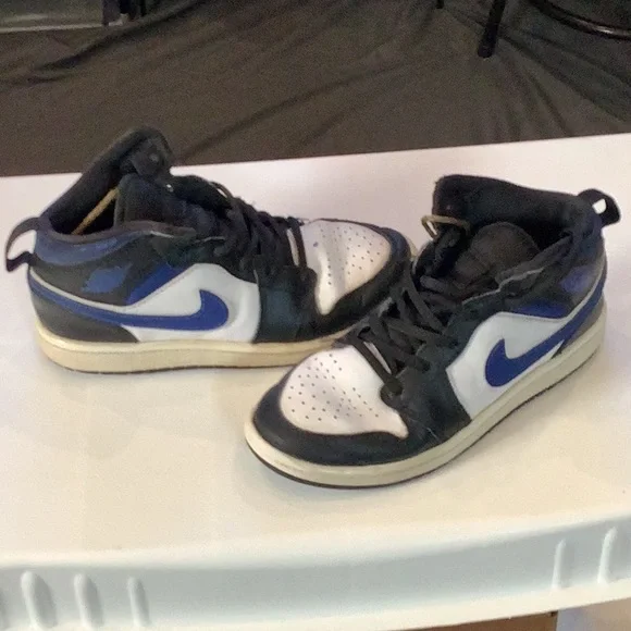 Kids Black and Blue Sneakers - Picture 1 of 1